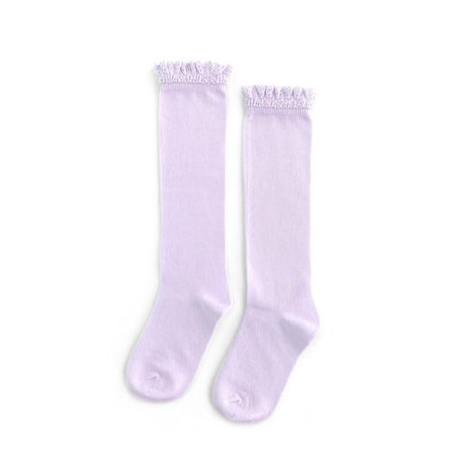 Lavender Lace Top Knee Highs