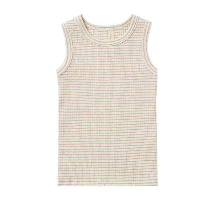 Ash Stripe Ribbed Tank