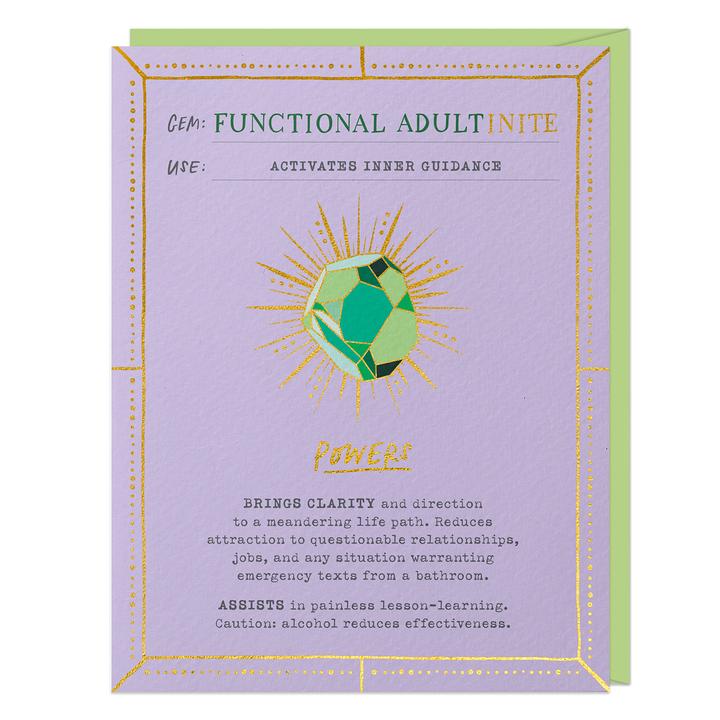 Functional Adult Fantasy Stone Card