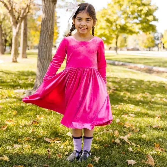Velvet Pink Gwendolyn Dress