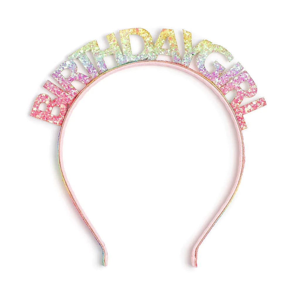 Rainbow Birthday Girl Headband