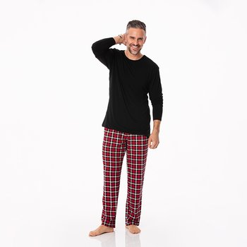 Holiday Plaid Men's Pajama Set