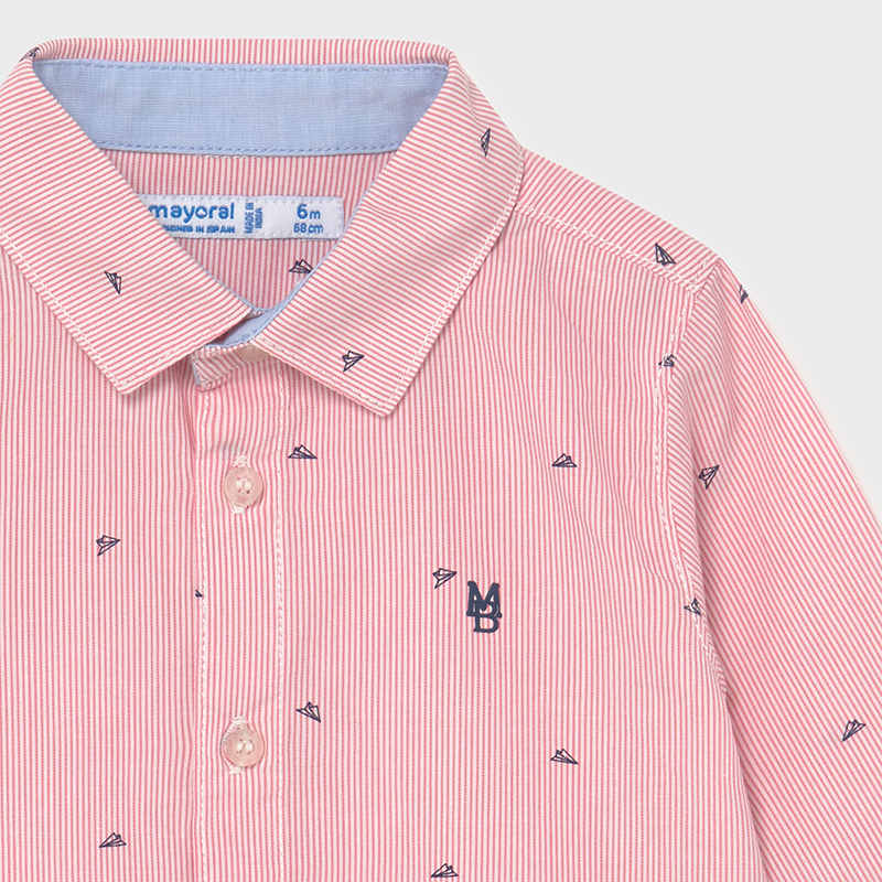 Mayoral Paper Airplanes Button Down Shirt