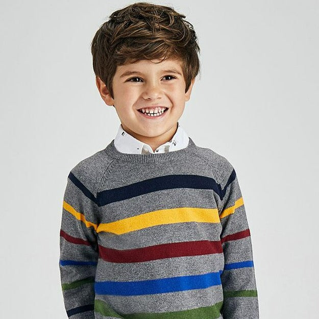 Mayoral: Stripes Sweater at CURIOUS kids