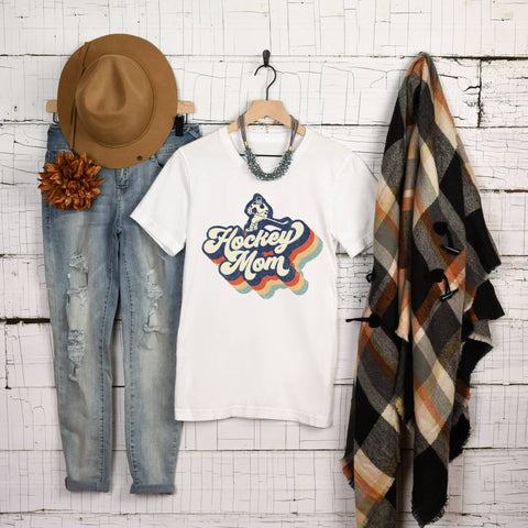 Midwest tee Hockey Mom Retro Tee at CURIOUS Boutique 