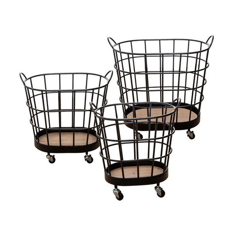 Movable Wire Baskets