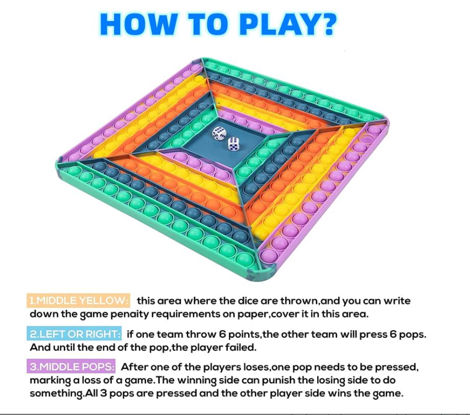 Jumbow Poppers Game Board