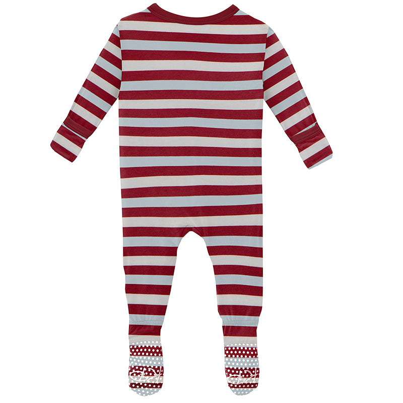 Kickee Pants Playground Stripe Footie