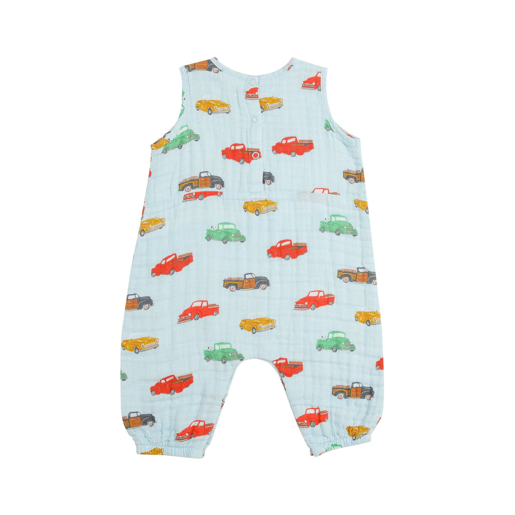 angel dear vintage trucks romper