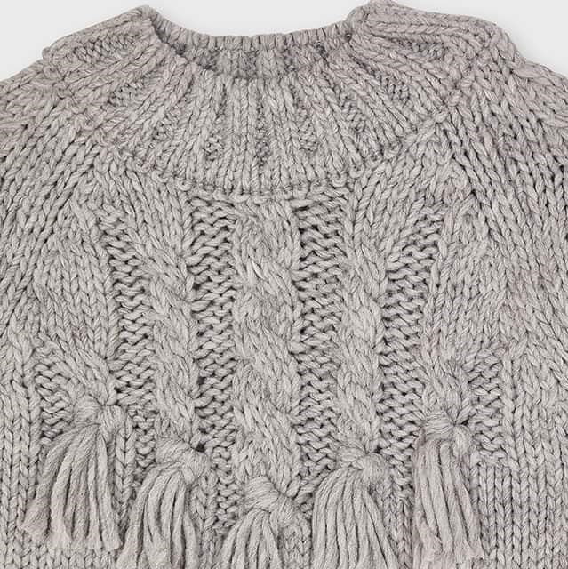 Braided Sweater Silver