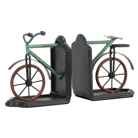 Foreside Home and Garden Bike Book Ends
