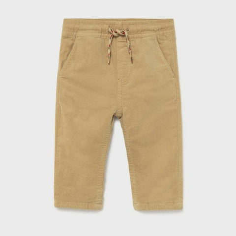 Camel Micro-Cord Lined Trousers
