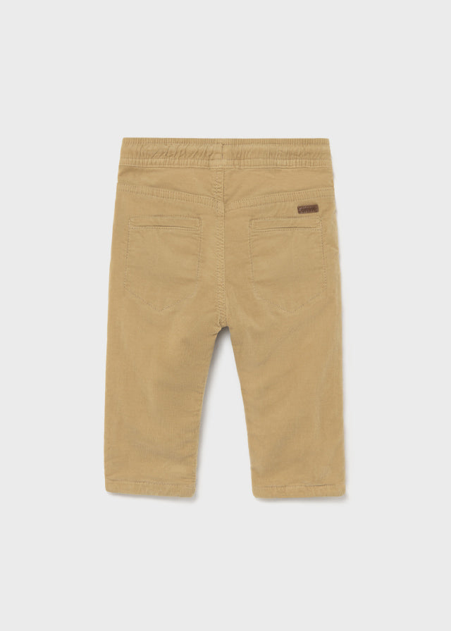 Camel Micro-Cord Lined Trousers