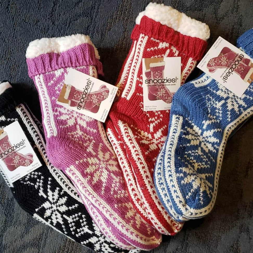 Women's Snowflake Sherpa Slipper Socks