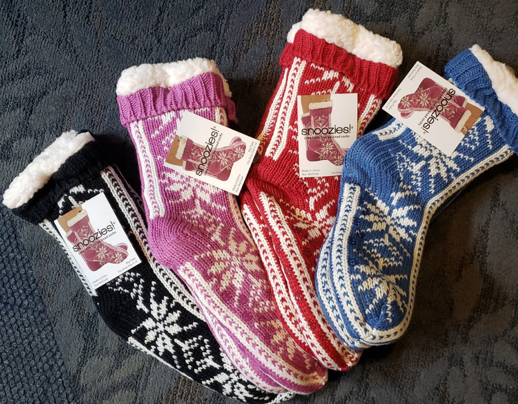 Women's Snowflake Sherpa Slipper Socks