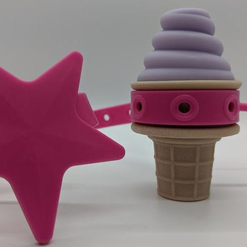 sweet tooth teether purple